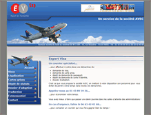 Tablet Screenshot of expert-visa.fr